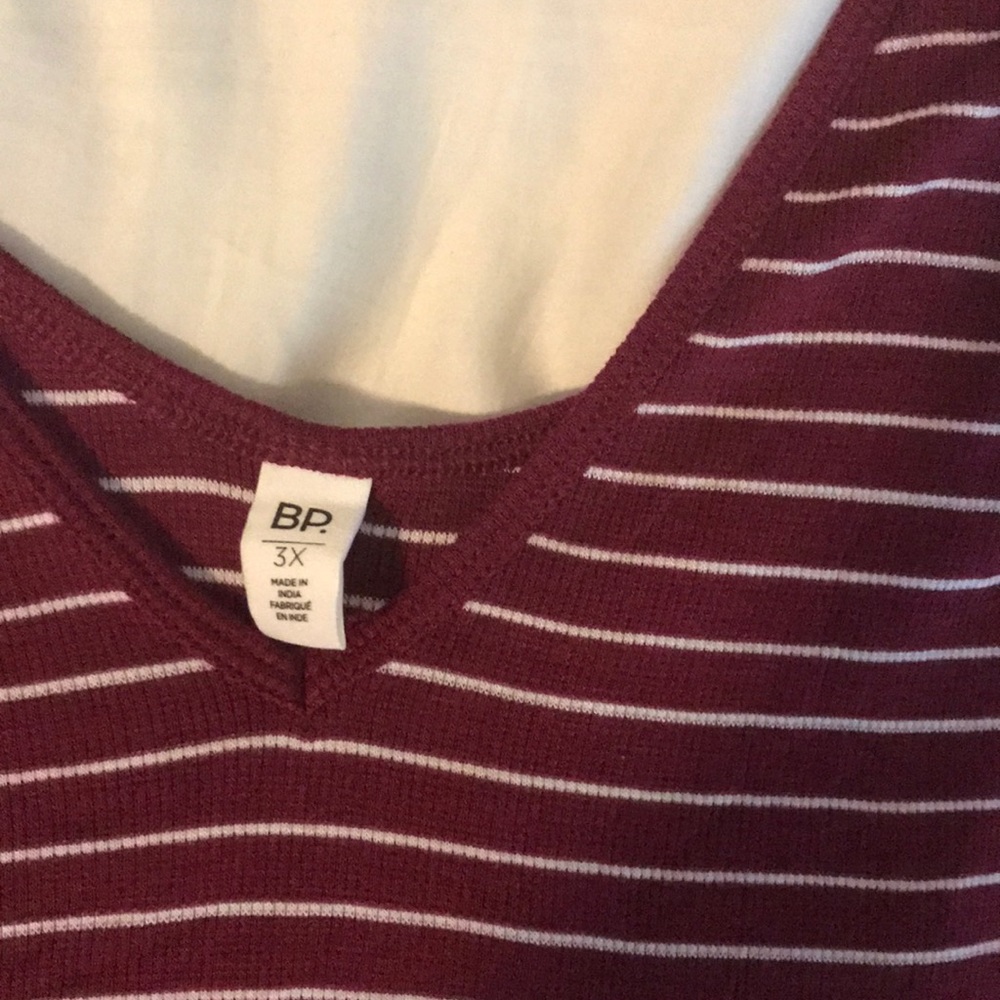 BP RED RUMBA STRIPED Tank Top - Picture 3 of 4